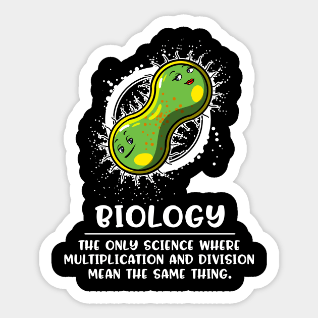 Biology Science Multiplication Sticker by underheaven